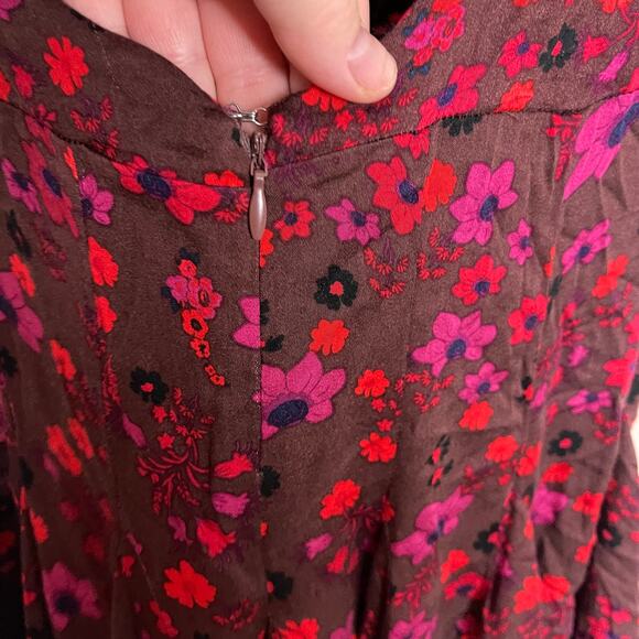 Free People It Takes Two Wrap Dress in Plum Size Small - Picture 7 of 11